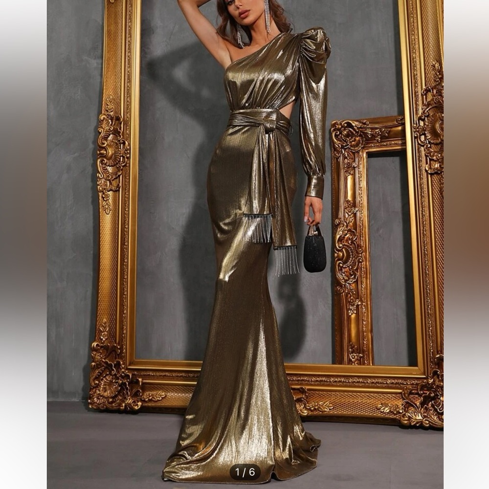 Metallic Gold Gown